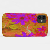 Coques Case-Mate iPhone Ultra violet, magenta et Fleurs sauvages rouges co (Dos (Horizontal))