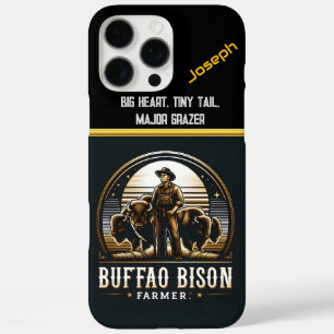 Coques iPhone 16 Pro Max Un Agriculteur De Bisons Se Dresse Fièrement Avec