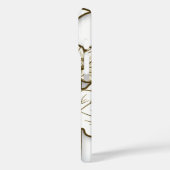 Coques Case-Mate iPhone Un ajustement profond de kaki sur un grand monogra (Verso / Gauche)