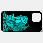Coques Case-Mate iPhone Un ange endormi sur la pierre (Verso (horizontal))