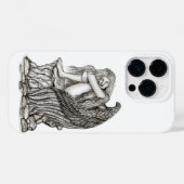 Coques Case-Mate iPhone Un ange endormi sur la pierre (Verso (horizontal))