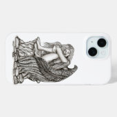 Coques Case-Mate iPhone Un ange endormi sur la pierre (Verso (horizontal))