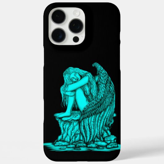 Coques Case-Mate iPhone Un ange endormi sur la pierre (Verso)