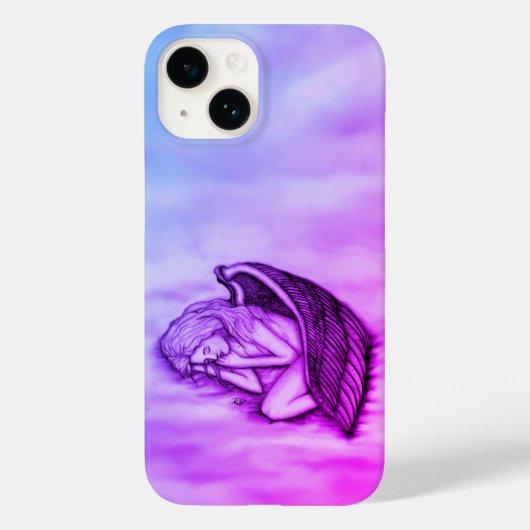 Coques Case-Mate iPhone Un Ange endormi sur les nuages des cieux (Verso)