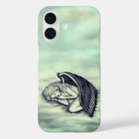 Un Ange endormi sur les nuages des cieux