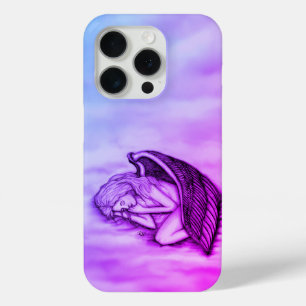 Coque iPhone 15 Pro Un Ange endormi sur les nuages des cieux