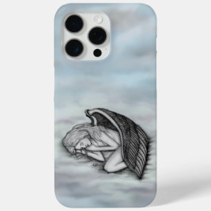 Coque iPhone 15 Pro Max Un ange endormi sur les nuages du ciel