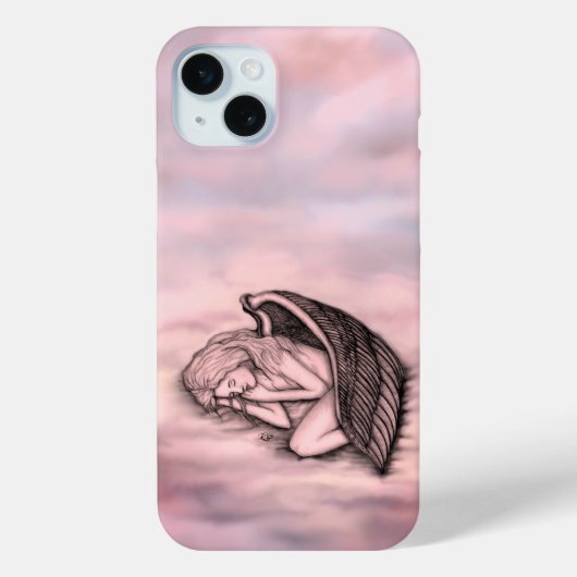 Coques Case-Mate iPhone Un ange endormi sur les nuages du ciel (Verso)