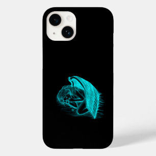 Coque Pour iPhone 14 Un Angle endormi en noir et vert
