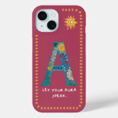 Coques Case-Mate iPhone Un appareil téléphonique Monogramme - Laissez votr (Verso)
