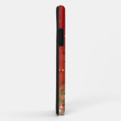 Coques Case-Mate iPhone Un arbre de Noël qui rougeoie (Dos/Droite)