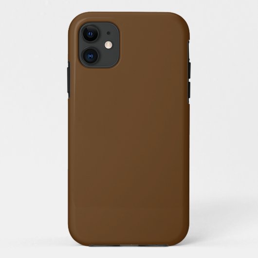 Coques Case-Mate iPhone un arrière - plan marron avec une bordure blanche_ (Dos)