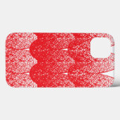 Coques Case-Mate iPhone un arrière - plan rouge et blanc avec beaucoup de (Verso (horizontal))