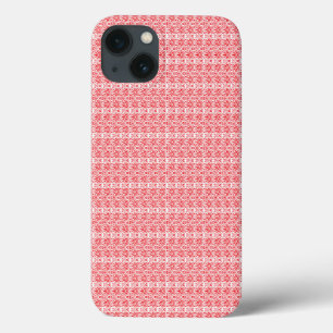 Case-Mate iPhone Case un arrière - plan rouge et blanc avec un motif