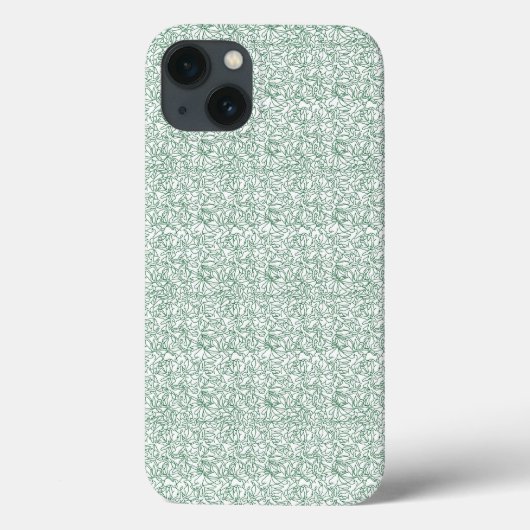 Coques Case-Mate iPhone un arrière - plan vert et blanc avec de petits feu (Verso)