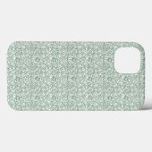 Coques Case-Mate iPhone un arrière - plan vert et blanc avec de petits feu (Verso (horizontal))