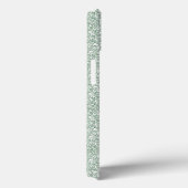 Coques Case-Mate iPhone un arrière - plan vert et blanc avec de petits feu (Verso / Droite)