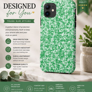 Case-Mate iPhone Case un arrière - plan vert et blanc avec de petits poi