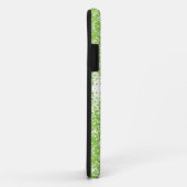 Coques Case-Mate iPhone un arrière - plan vert et blanc avec des petits po (Dos/Droite)