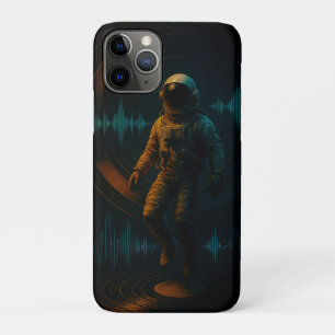 Case-Mate iPhone Case Un astronaute flottant dans l'art sonore de Glitch