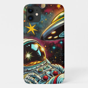 Case-Mate iPhone Case Un astronaute flotte dans l'espace avec un OVNI Ai