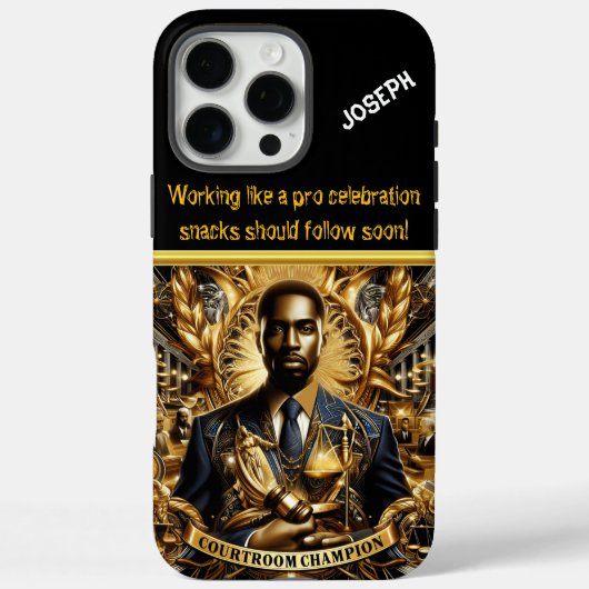 Coques Case-Mate iPhone Un avocat fort dans une grande salle d'audience (Verso)