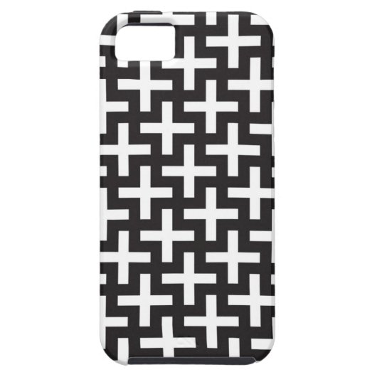 Coques Case-Mate iPhone Un b&w modèle fait avec "plus" le signe (Dos)