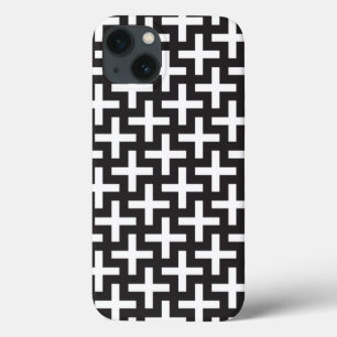 Etui iPhone 13 Un b&w modèle fait avec "plus" le signe