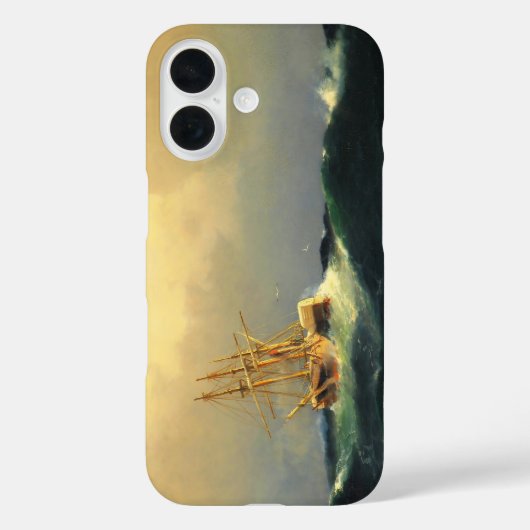 Coques Case-Mate iPhone Un bateau à vapeur dans une tempête dans l'océan A (Verso)
