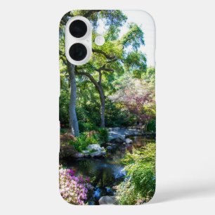 Coques iPhone 16 un beau paysage printanier dans un jardin japonais