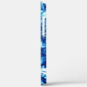 Coques Case-Mate iPhone Un bleu vif teinté ressemble à du verre dépoli (Verso / Gauche)