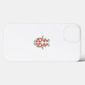 Coques Case-Mate iPhone un bouquet de fleurs rouges sur un arrière - plan (Verso (horizontal))
