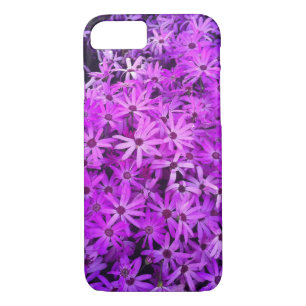 Coque iPhone 8/7 Un champ de marguerites violettes et roses