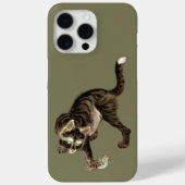 Coques Case-Mate iPhone Un chat japonais attrape une grenouille (Verso)