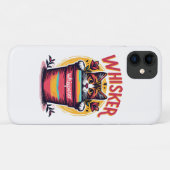 Coques Case-Mate iPhone Un chat qui regarde derrière un pot à fleurs (Dos (Horizontal))