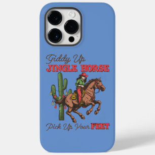 Coque Pour Pour iPhone 14 Pro Max Un Cheval À Jingle, Un Cowboy
