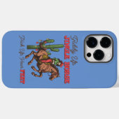 Coques Case-Mate iPhone Un Cheval À Jingle, Un Cowboy (Verso (horizontal))