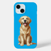 Un chiot retriever doré de style cartoon mignon as