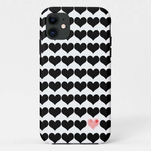 Coques Case-Mate iPhone Un coeur rose (Dos)