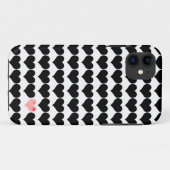 Coques Case-Mate iPhone Un coeur rose (Dos (Horizontal))