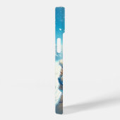 Coques Case-Mate iPhone Un couple d'hiver romantique sur le téléphone (Verso / Droite)