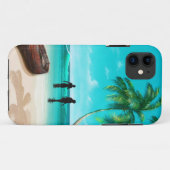 Coques Case-Mate iPhone Un couple sur une île déserte (Dos (Horizontal))