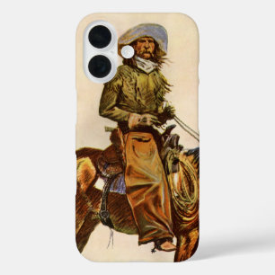 Coques iPhone 16 Un cow-boy d'Arizona par Remington, Western vintag