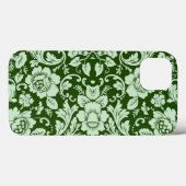 Coques Case-Mate iPhone Un damas à fleurs antique (Verso (horizontal))