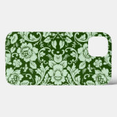 Coques Case-Mate iPhone Un damas à fleurs antique (Verso (horizontal))