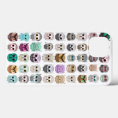 Coques Case-Mate iPhone Un design avec une flopée de chouettes mignonnes (Verso (horizontal))