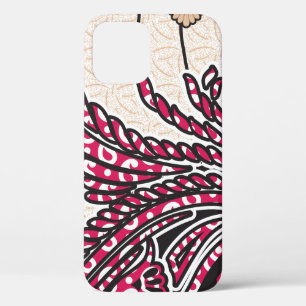 Case-Mate iPhone Case Un design cachemire décoratif avec rouge vif et ép