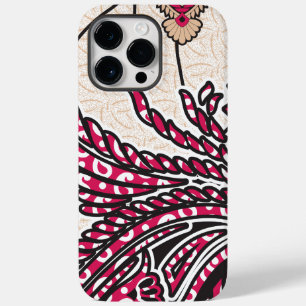 Coque Pour Pour iPhone 14 Pro Max Un design cachemire décoratif avec rouge vif et ép