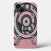 Coques Case-Mate iPhone Un design heureux rose (Verso)