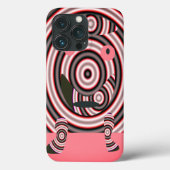 Coques Case-Mate iPhone Un design heureux rose (Verso)